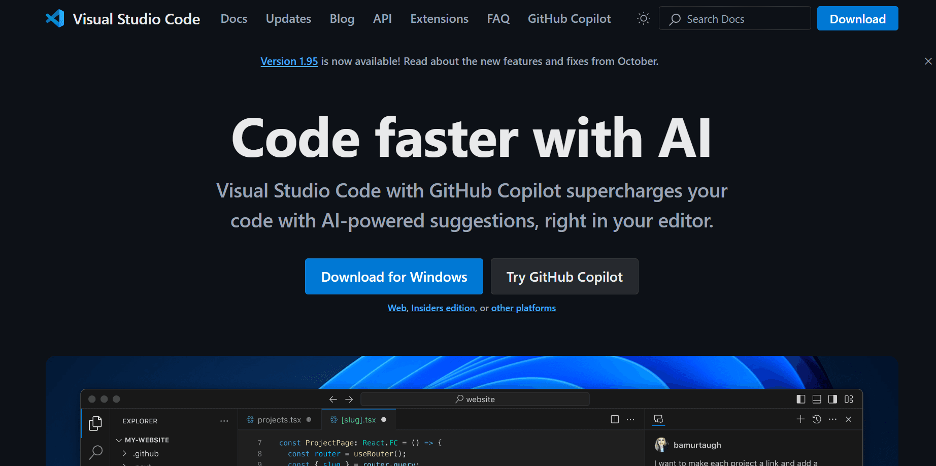 downloading visual studio code