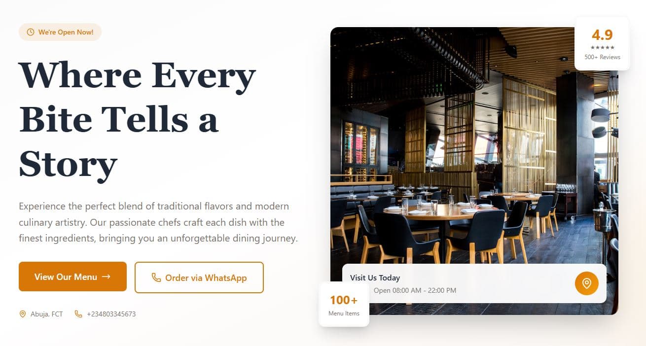 Savoria - Modern Restaurant Management Platform