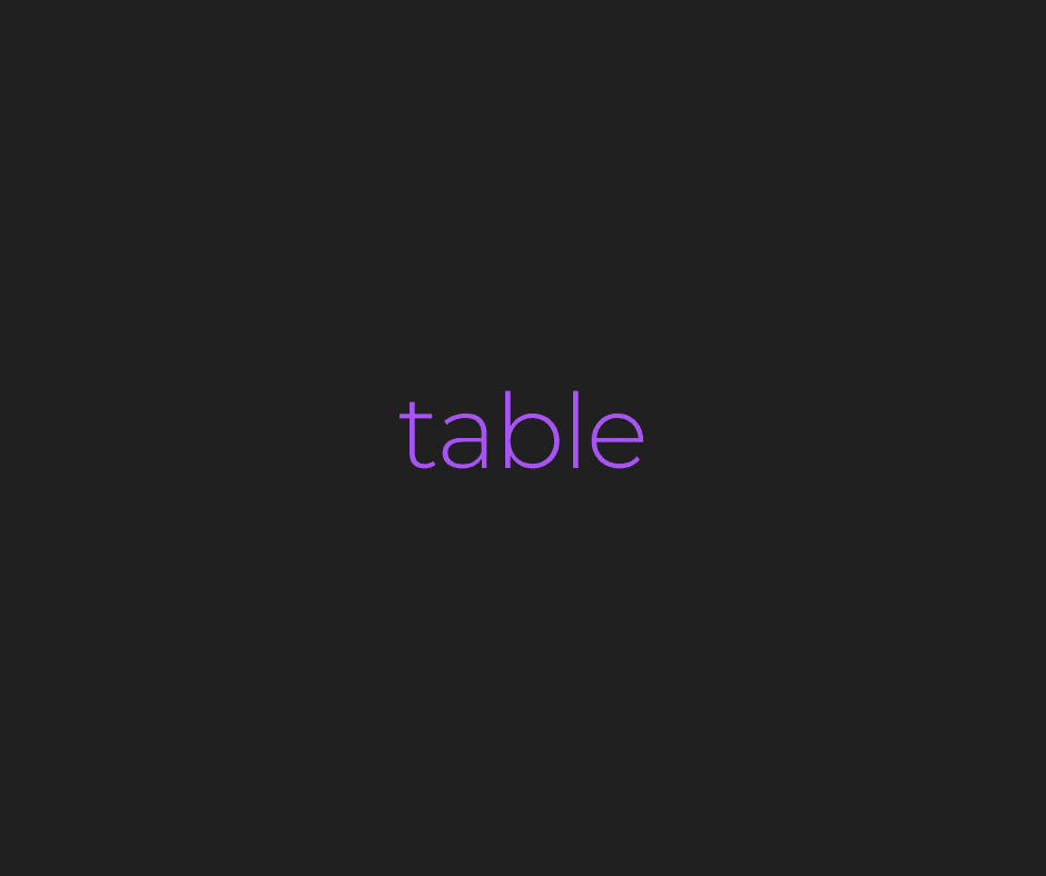 HTML Table Generator